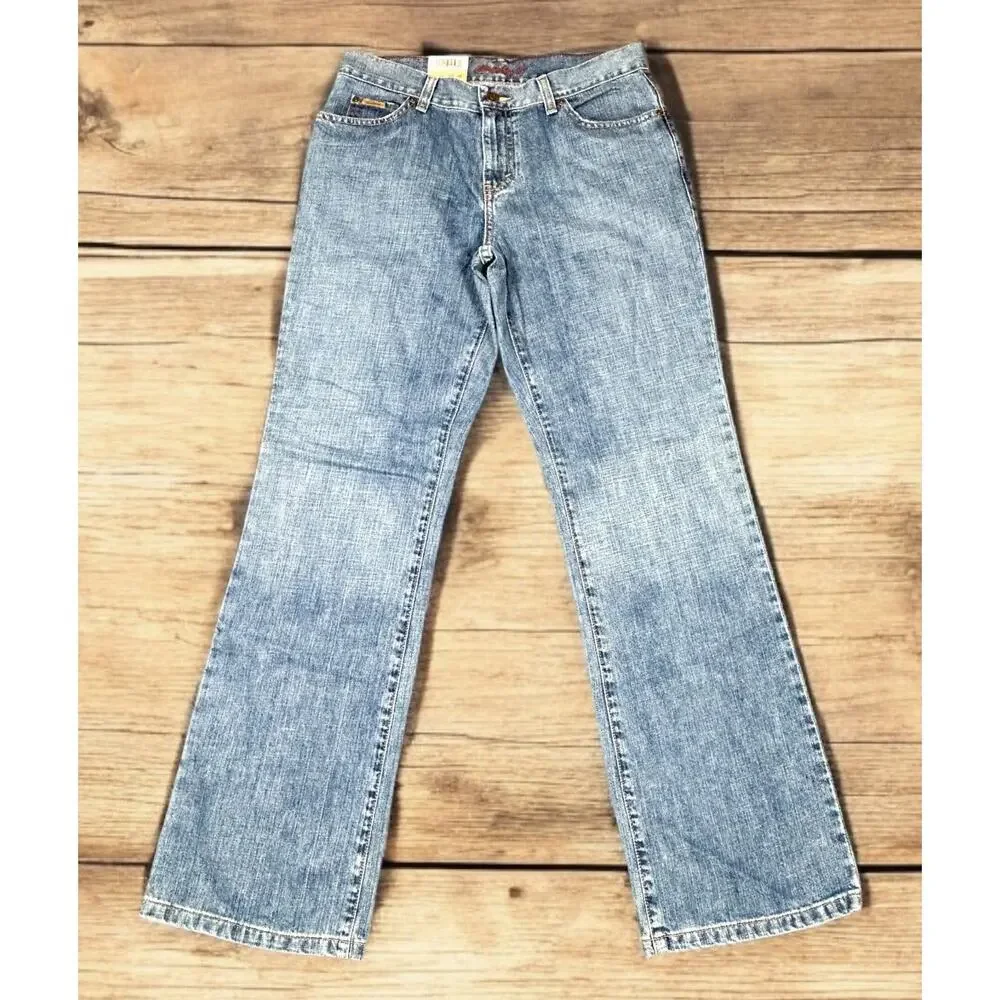Brand New Eddie Bauer Boot Cut Jeans 100% Baumwolle Style 5117 Women's Size 8 - Picture 1 of 15